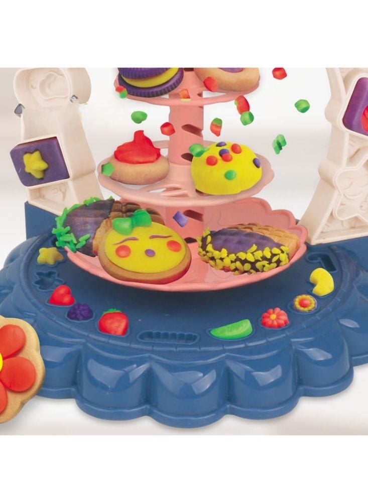 Magic Dough Happy Color Cyclone Dessert Machine Playset with Molds and Creative Accessories - Image 3